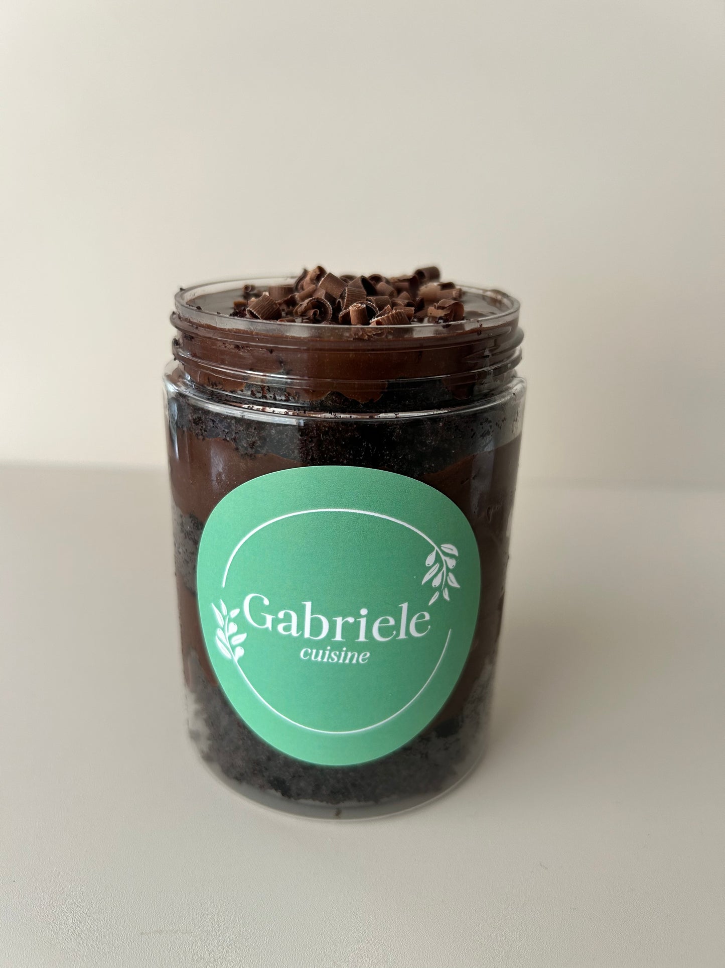chocolate cake full Fudge jar