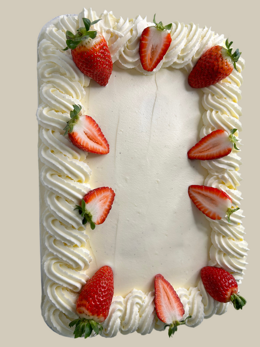 Tres Leches tray Cake with Chantilly Cream