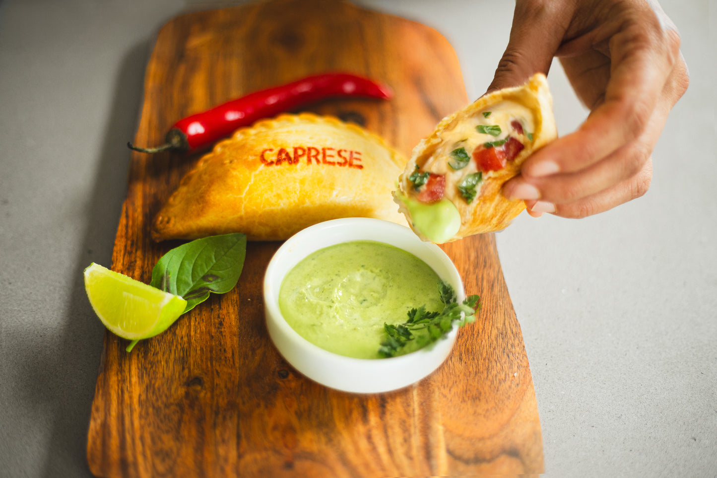 Caprese empanada