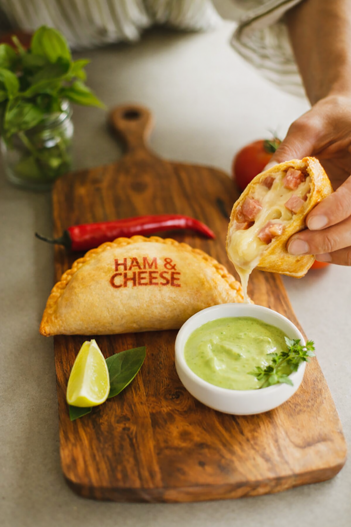 Ham & cheese empanada
